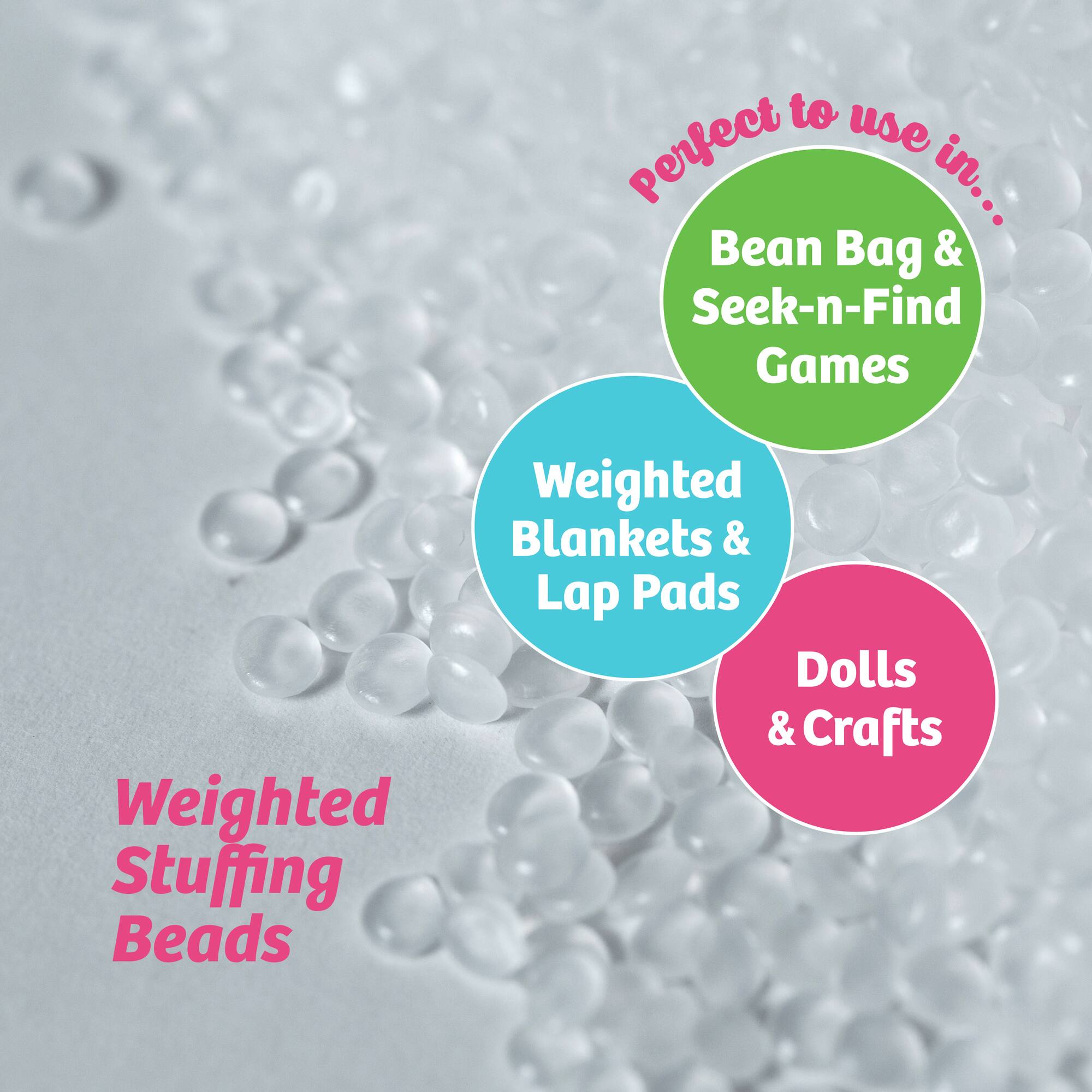 6 Pack: Poly-Fil® Poly-Pellets® 6lb. Weighted Stuffing Beads